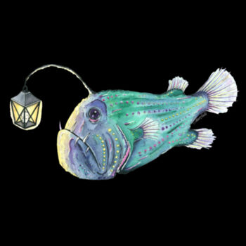 Grumpy Anglerfish Kids Classic Tee Design