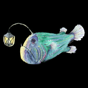 Grumpy Anglerfish Kids Classic Tee Design