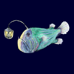 Grumpy Anglerfish Kids Supply Hoodie Design