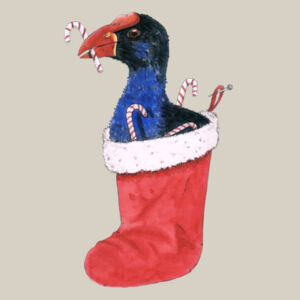 Sticky Beak Pukeko Womens Maple Curve Long Sleeve Design