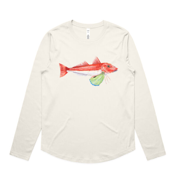 Red Gurnard Womens Maple Curve Long Sleeve Tee Thumbnail