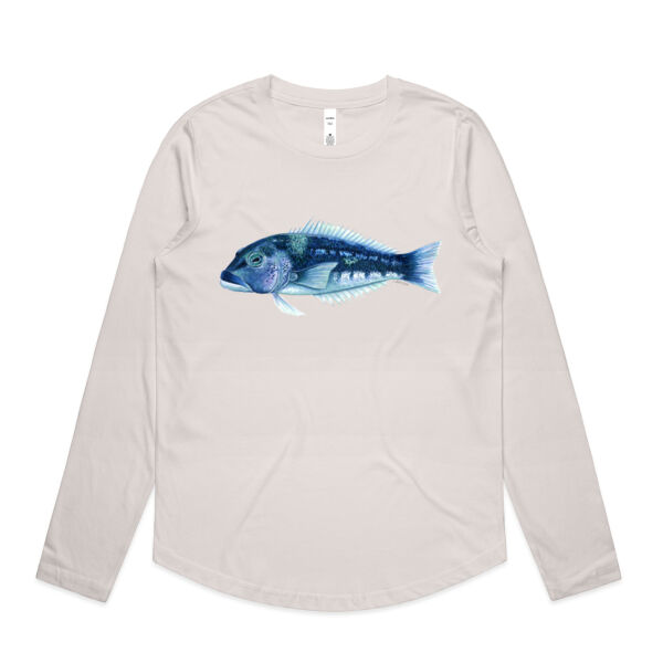 Blue Cod Womens Maple Curve Long Sleeve Tee Thumbnail