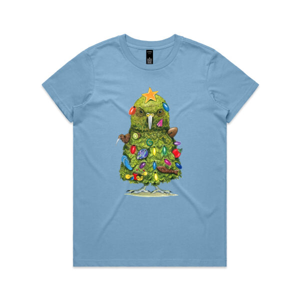 The Kea who loves Christmas Womens Maple Tee Thumbnail