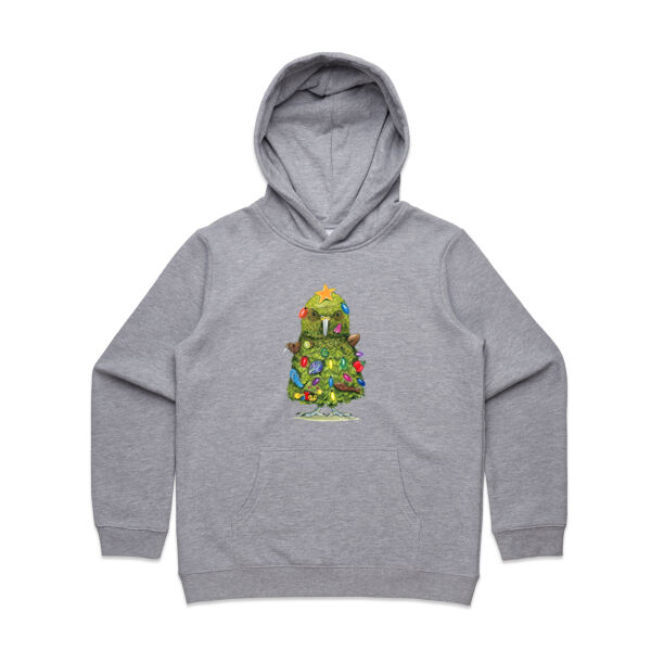 The Kea who loves Christmas Kids Supply Hoodie Thumbnail